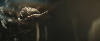 Movie still from “David Bowie - Blackstar” (2015), directed by Johan Renck – Extreme Close Up shot, Low angle