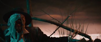 Movie still from “David Bowie - Blackstar” (2015), directed by Johan Renck – Extreme Close Up shot, Low angle