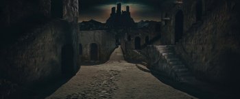 Movie still from “David Bowie - Blackstar” (2015), directed by Johan Renck – Extreme Wide shot, High angle