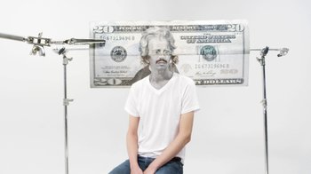 Movie still from “Darwin Deez - The Mess She Made” (2015), directed by Oscar Hudson – Medium shot, Over the shoulder angle