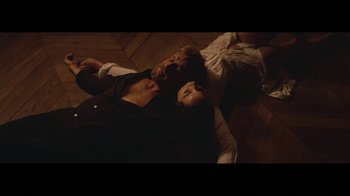 Movie still from “Foals - Give It All” (2015), directed by Nabil Elderkin – Medium shot, Overhead angle