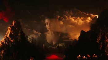 Movie still from “Joanna Newsom - Divers” (2015), directed by Paul Thomas Anderson – Medium shot, High angle