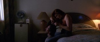 Movie still from “Florence & The Machine - Delilah” (2015), directed by Vincent Haycock – Medium shot, Low angle