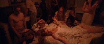 Movie still from “Florence & The Machine - Delilah” (2015), directed by Vincent Haycock – Medium shot, High angle