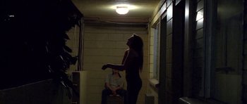 Movie still from “Florence & The Machine - Delilah” (2015), directed by Vincent Haycock – Wide shot, Low angle