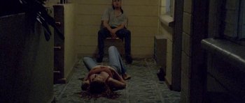 Movie still from “Florence & The Machine - Delilah” (2015), directed by Vincent Haycock – Wide shot, Overhead angle