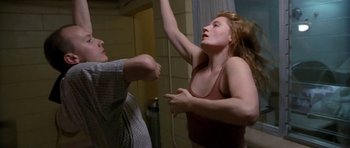 Movie still from “Florence & The Machine - Delilah” (2015), directed by Vincent Haycock – Medium shot, Low angle