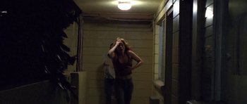 Movie still from “Florence & The Machine - Delilah” (2015), directed by Vincent Haycock – Wide shot, High angle