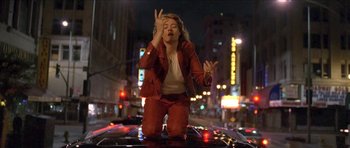 Movie still from “Florence & The Machine - Delilah” (2015), directed by Vincent Haycock – Medium shot, Low angle