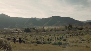 Movie still from “Cold Specks - Neuroplasticity” (2015), directed by Young Replicant – Extreme Wide shot, High angle