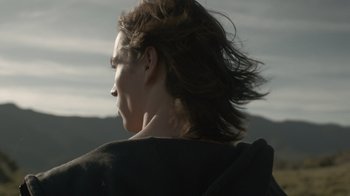 Movie still from “Cold Specks - Neuroplasticity” (2015), directed by Young Replicant – Extreme Close Up shot, Low angle