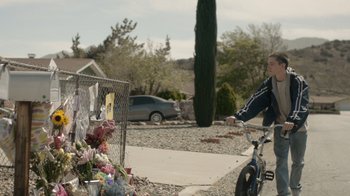 Movie still from “Cold Specks - Neuroplasticity” (2015), directed by Young Replicant – Wide shot, Over the shoulder angle