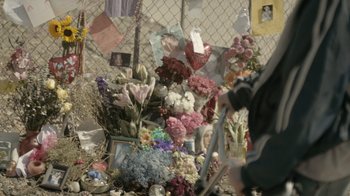 Movie still from “Cold Specks - Neuroplasticity” (2015), directed by Young Replicant – Extreme Close Up shot, High angle