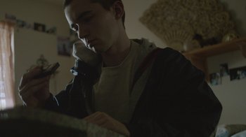 Movie still from “Cold Specks - Neuroplasticity” (2015), directed by Young Replicant – Extreme Close Up shot, Low angle