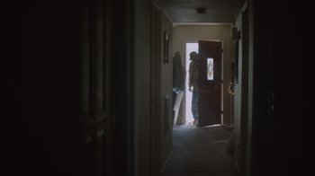 Movie still from “Cold Specks - Neuroplasticity” (2015), directed by Young Replicant – Wide shot, Over the shoulder angle