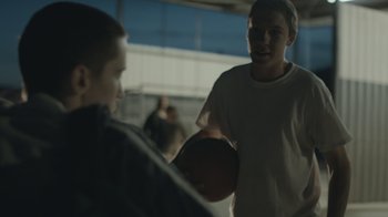 Movie still from “Cold Specks - Neuroplasticity” (2015), directed by Young Replicant – Medium shot, Over the shoulder angle