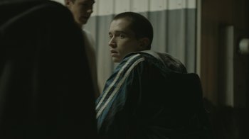 Movie still from “Cold Specks - Neuroplasticity” (2015), directed by Young Replicant – Medium shot, Over the shoulder angle