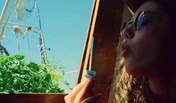 Movie still from “Lord Echo - Molten Lava” (2015), directed by Thunderlips – Close Up shot, Low angle