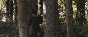 Movie still from “Alt-J - Hunger of the Pine” (2015), directed by Nabil Elderkin – Medium shot, Low angle