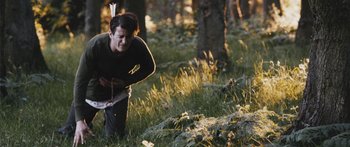 Movie still from “Alt-J - Hunger of the Pine” (2015), directed by Nabil Elderkin – Medium shot, Over the shoulder angle