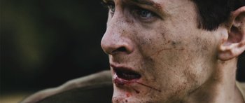 Movie still from “Alt-J - Hunger of the Pine” (2015), directed by Nabil Elderkin – Extreme Close Up shot, Over the shoulder angle