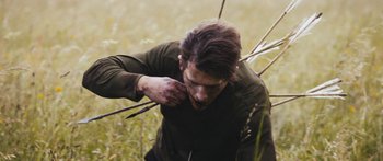 Movie still from “Alt-J - Hunger of the Pine” (2015), directed by Nabil Elderkin – Medium shot, Over the shoulder angle