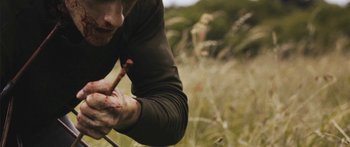 Movie still from “Alt-J - Hunger of the Pine” (2015), directed by Nabil Elderkin – Extreme Close Up shot, High angle