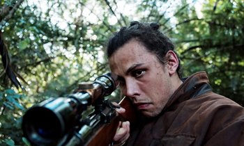 Movie still from “Sheep Dog & Wolf - Breathe” (2015), directed by Thunderlips – Close Up shot, High angle
