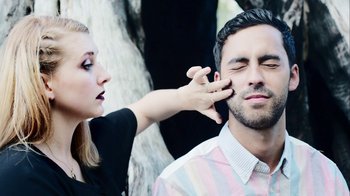 Movie still from “The Leers - I Can’t Cope” (2015), directed by Thunderlips – Close Up shot, Over the shoulder angle