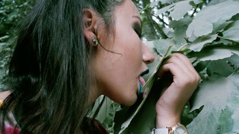 Movie still from “The Leers - I Can’t Cope” (2015), directed by Thunderlips – Extreme Close Up shot, Low angle
