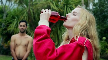 Movie still from “The Leers - I Can’t Cope” (2015), directed by Thunderlips – Medium shot, Over the shoulder angle