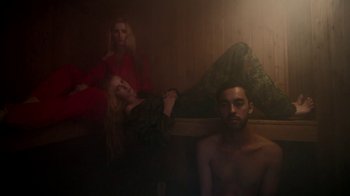 Movie still from “The Leers - I Can’t Cope” (2015), directed by Thunderlips – Medium shot, High angle