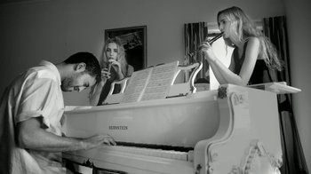Movie still from “The Leers - I Can’t Cope” (2015), directed by Thunderlips – Medium shot, Low angle