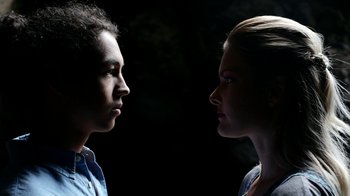 Movie still from “The Leers - I Can’t Cope” (2015), directed by Thunderlips – Close Up shot, Low angle