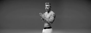 Movie still from “Drake - Energy” (2015), directed by Manu Cossu – Medium shot, Low angle