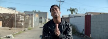 Movie still from “Drake - Energy” (2015), directed by Manu Cossu – Close Up shot, Low angle