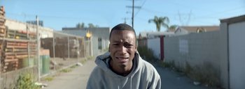 Movie still from “Drake - Energy” (2015), directed by Manu Cossu – Close Up shot, Low angle