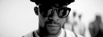 Movie still from “Drake - Energy” (2015), directed by Manu Cossu – Close Up shot, Low angle