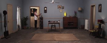 Movie still from “Gilligan Moss - Choreograph” (2015), directed by Oscar Hudson – Extreme Wide shot, High angle
