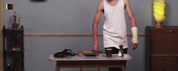 Movie still from “Gilligan Moss - Choreograph” (2015), directed by Oscar Hudson – Medium shot, Low angle