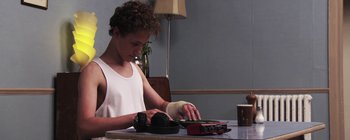 Movie still from “Gilligan Moss - Choreograph” (2015), directed by Oscar Hudson – Medium shot, Low angle