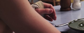 Movie still from “Gilligan Moss - Choreograph” (2015), directed by Oscar Hudson – Extreme Close Up shot, High angle