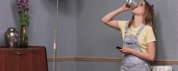 Movie still from “Gilligan Moss - Choreograph” (2015), directed by Oscar Hudson – Medium shot, Low angle