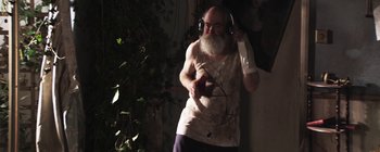 Movie still from “Gilligan Moss - Choreograph” (2015), directed by Oscar Hudson – Medium shot, Low angle