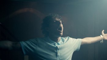 Movie still from “Alfons - Ganjaman” (2015), directed by Casper Balslev – Medium shot, Low angle