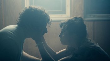 Movie still from “Alfons - Ganjaman” (2015), directed by Casper Balslev – Close Up shot, Over the shoulder angle