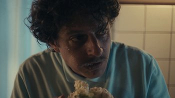 Movie still from “Alfons - Ganjaman” (2015), directed by Casper Balslev – Close Up shot, Low angle