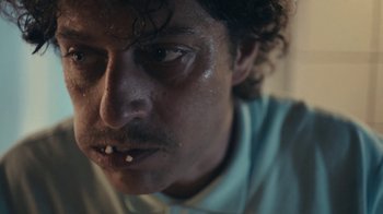 Movie still from “Alfons - Ganjaman” (2015), directed by Casper Balslev – Extreme Close Up shot, Low angle