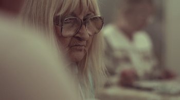 Movie still from “Alfons - Ganjaman” (2015), directed by Casper Balslev – Extreme Close Up shot, Over the shoulder angle