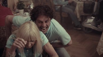 Movie still from “Alfons - Ganjaman” (2015), directed by Casper Balslev – Medium shot, Over the shoulder angle